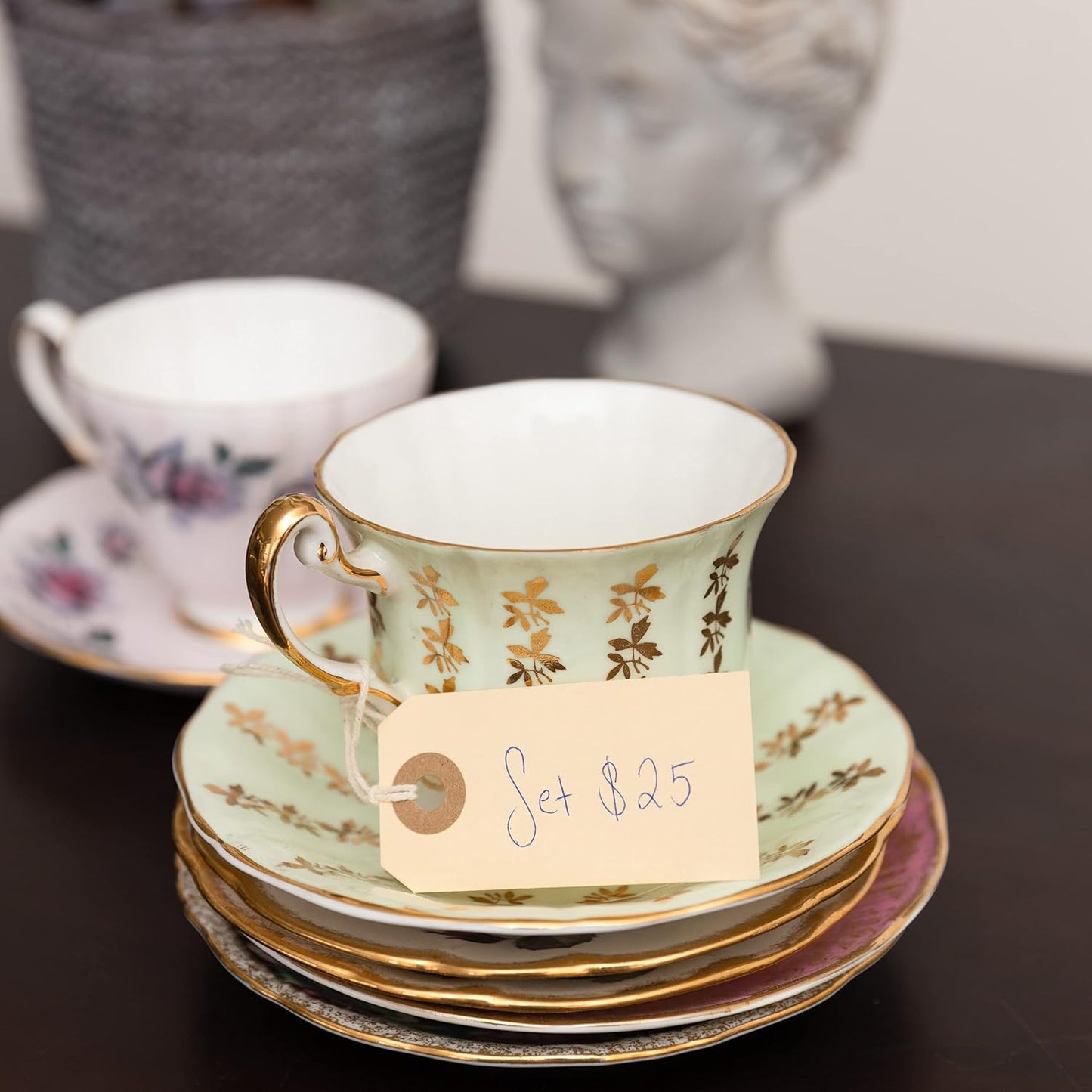 100 Small Manila Paper Tags with String - #1, 2 3/4” x 1 3/8” - Hang Shipping Labels with String Attached and Reinforced Hole, Pre-Strung Tags