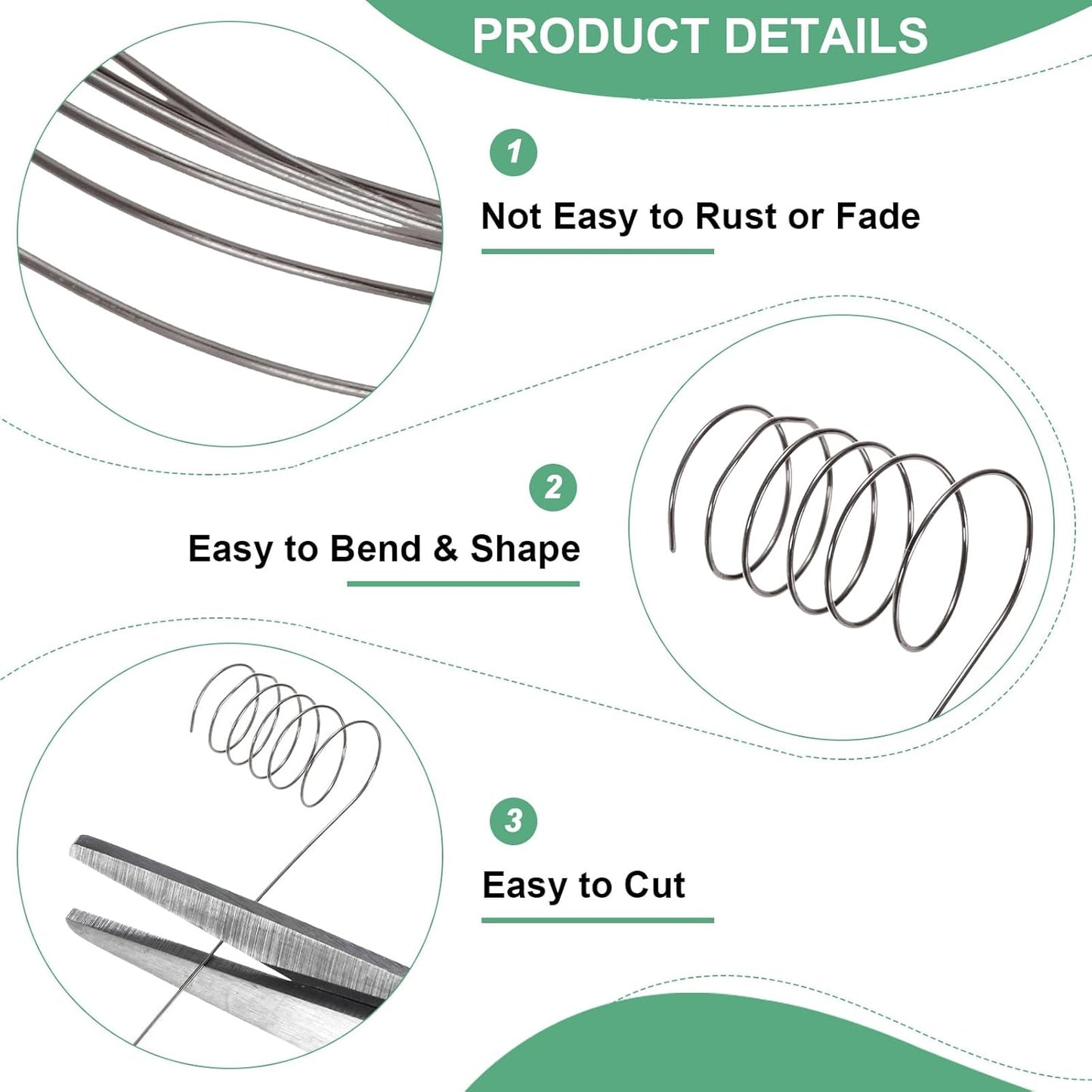 0.3 mm/28 Gauge Copper Wire for Jewelry Making, 49.2FT Copper Beading Craft Wire for Jewelry/Weaving/DIY Crafting/Planting, Color-Retaining [15M, Metallic Black]