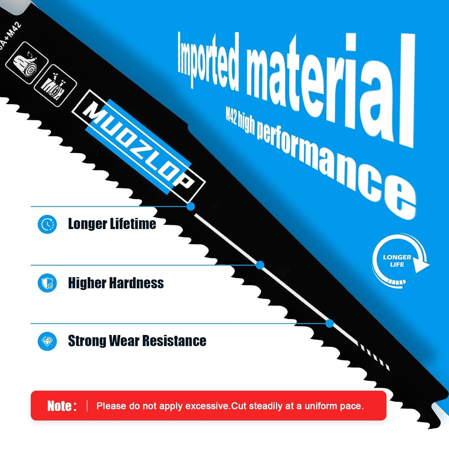 10Pack 12 inch Reciprocating Saw Blades Set,6/12TPI High Carbon Saw Blades, Woodcutting Saw Blades with Organizer Case (10, 6/12TPI/300mm)