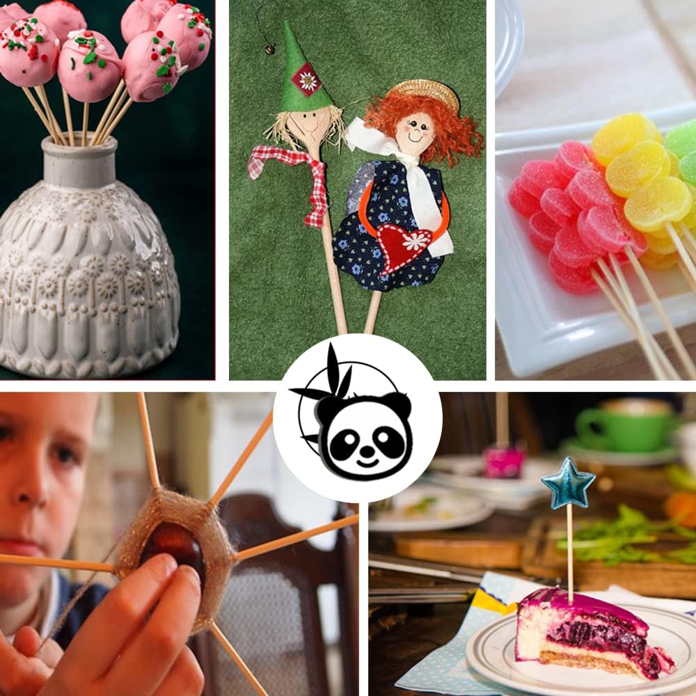 1/2 x 48 Inch 25 PCS Dowel Rods Wood Sticks Wooden Dowel Rods - Unfinished Bamboo Sticks - for Crafts and DIYers