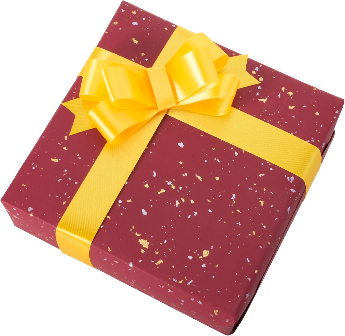 1 Inch Yellow Ribbon, 50 Yards Craft Polyester Satin Ribbon Perfect for Gift Wrapping, Handmade Roses, Wedding Party Decorations and DIY Crafts