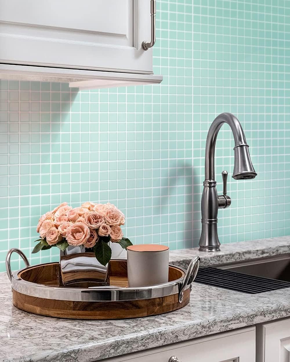 1"x1" Ice Matte Finished Glass Mosaic Tile (9.67 Sq ft- Box of 10 Sheets)