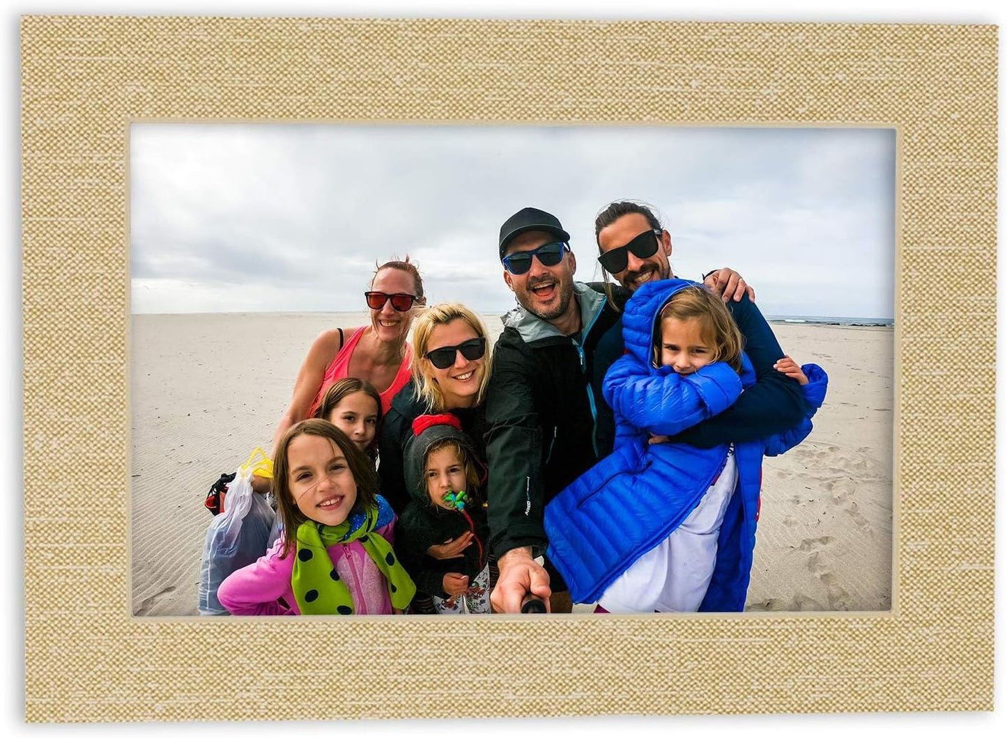 11x14 Mat Bevel Cut for 8.5x11 Photos - Acid Free Fresh Linen Canvas Precut Matboard - For Pictures, Photos, Framing - 4-ply Thickness