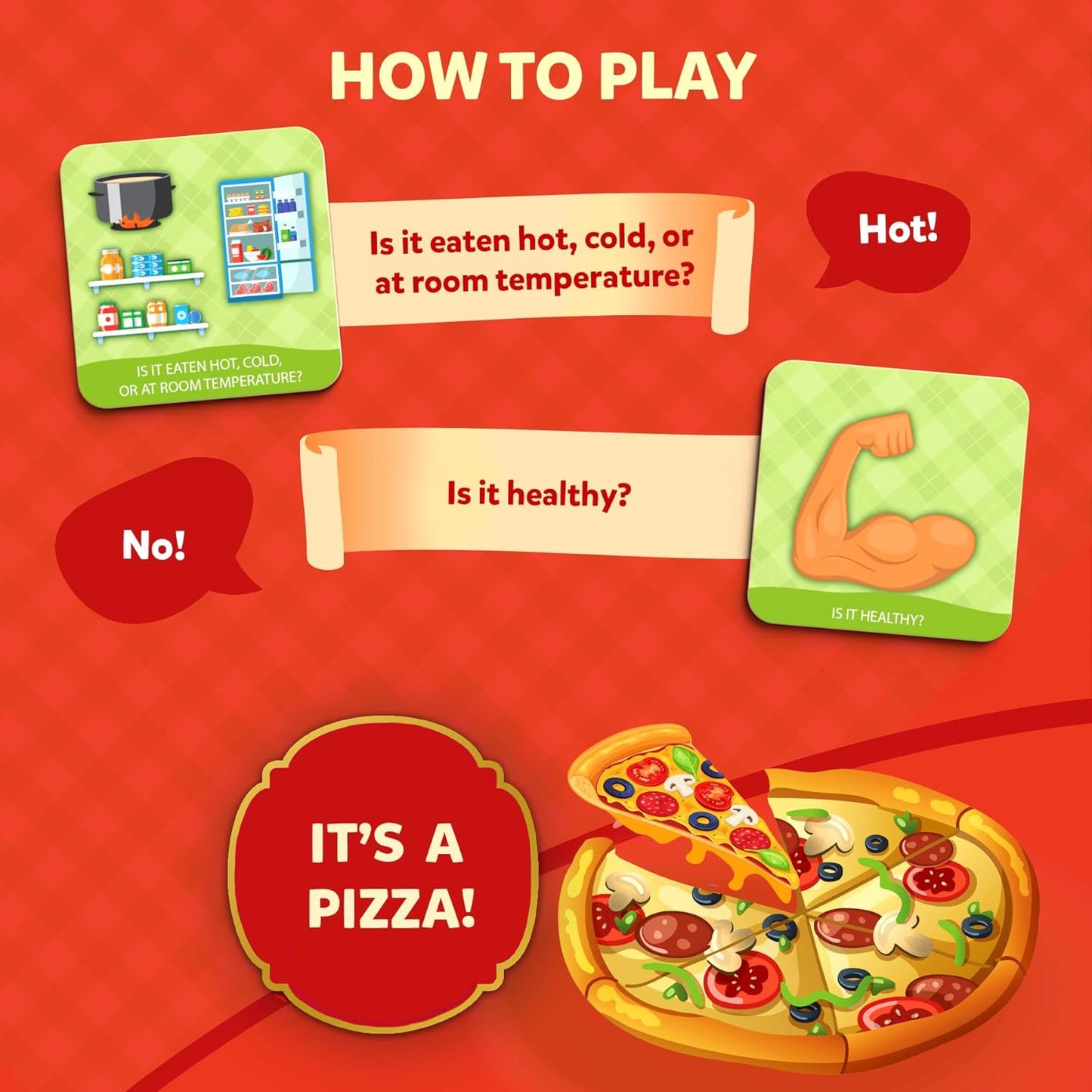 Skillmatics Guess in 10 Junior Food We Eat for Kids, Boys, Girls, and Families Who Love Card Games, Board Games and Educational Toys, Travel Friendly, Gifts for Ages 3, 4, 5, 6