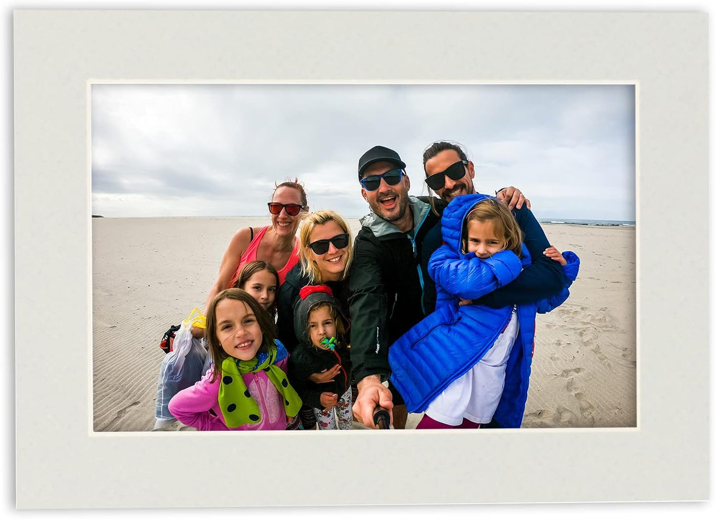 11x14 Mat for 8.5x11 Photo - Precut Grey Picture Matboard for Frames Measuring 11 x 14 Inches - Bevel Cut Matte to Display Art Measuring 8.5 x 11 Inches - Acid Free ONE MAT