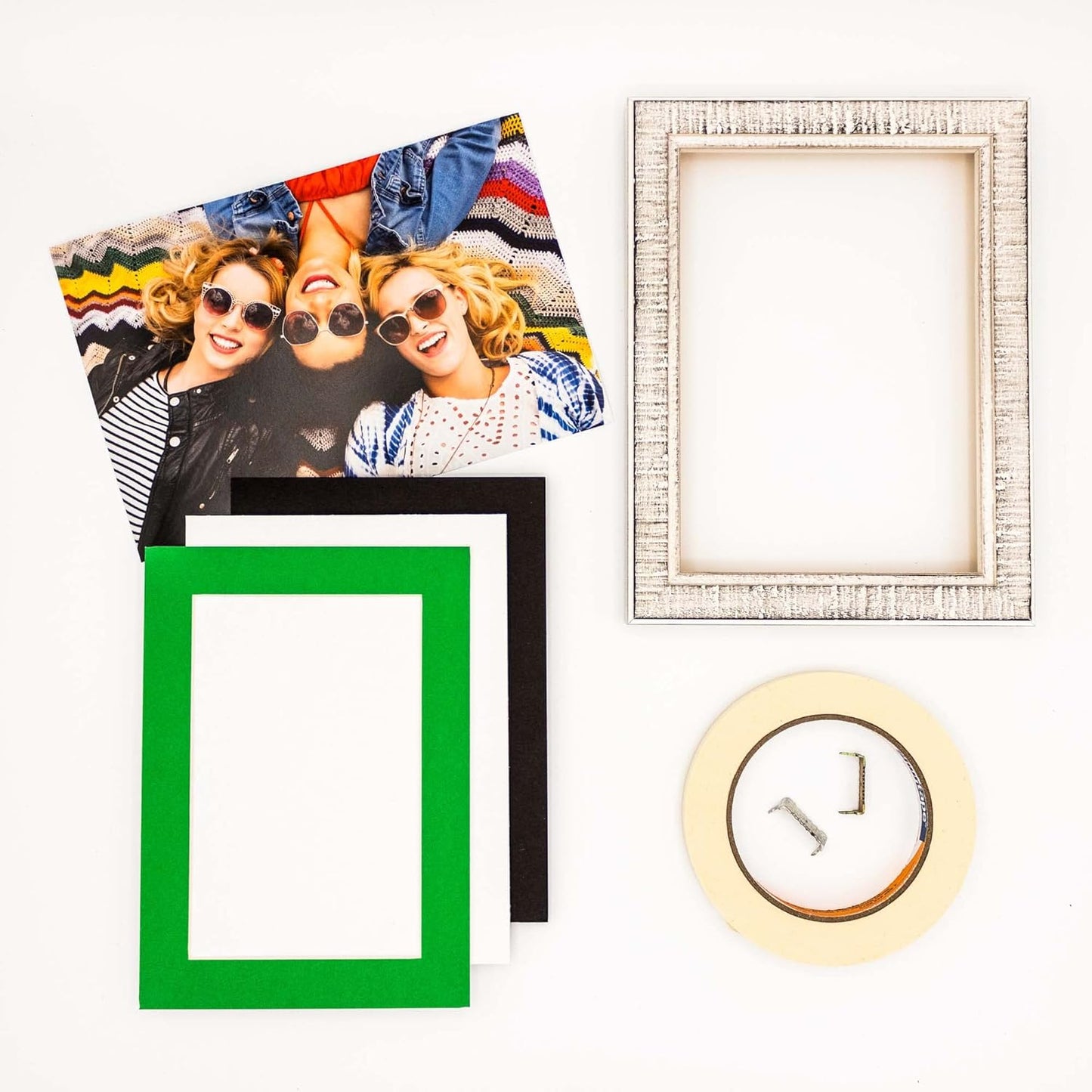 11x14 Mat for 8.5x11 Photo - Precut Bright Green Picture Matboard for Frames Measuring 11 x 14 Inches - Bevel Cut Matte to Display Art Measuring 8.5 x 11 Inches - Acid Free Pack of 100 MATS
