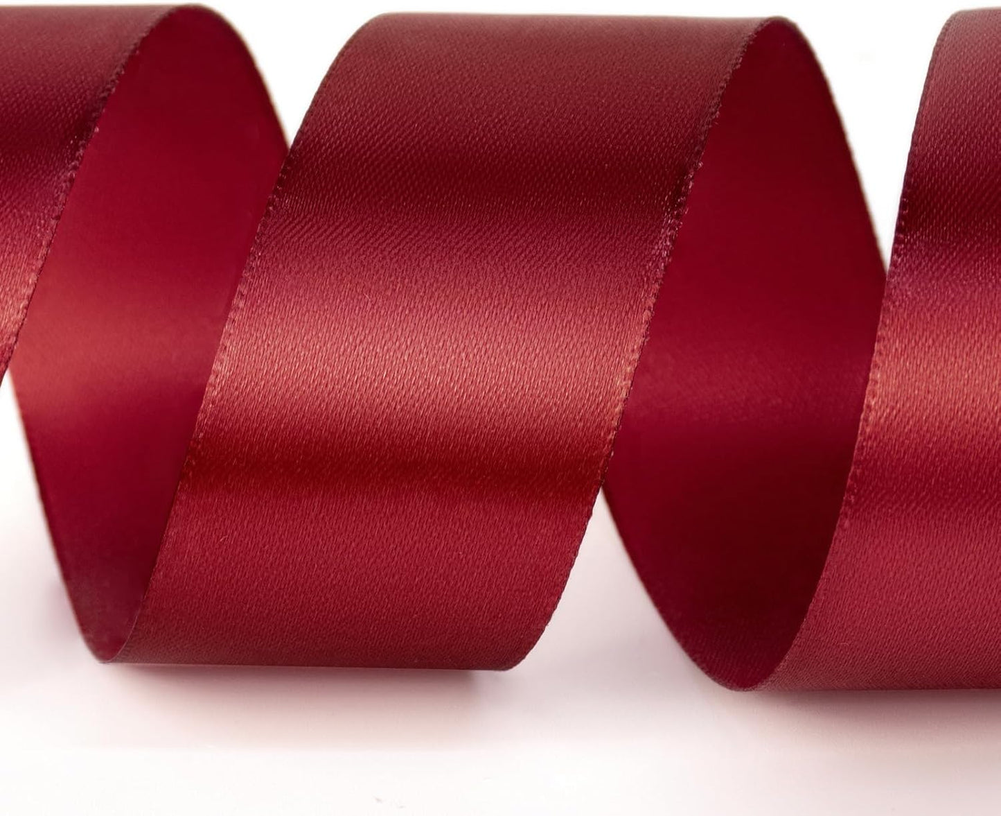1-1/2" x 100 Yards Satin Ribbon - Wide Silk Scarlet Ribbon with Spool - Ideal for Gift Wrapping, Floral Bouquets, Crafts, Wedding Party Decorations, Christmas and Sewing Projects