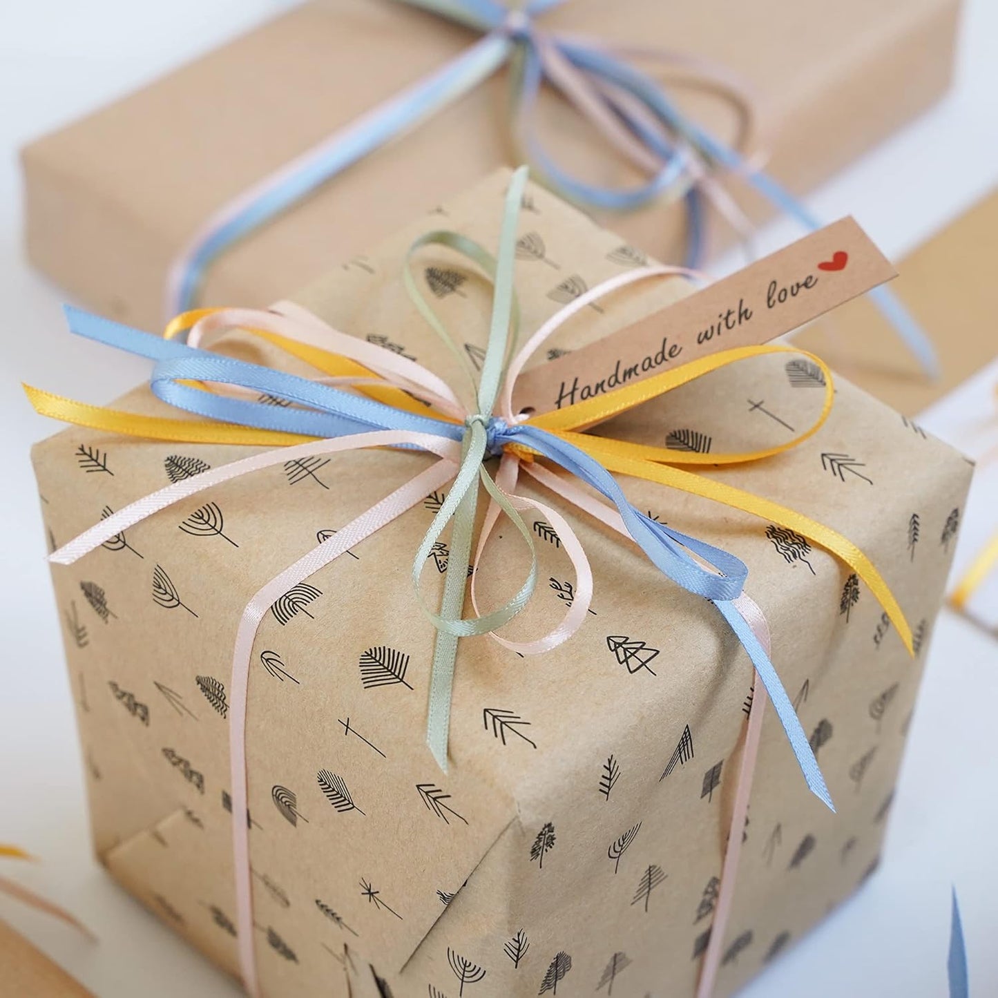 HUIHUANG Solid Color Satin Ribbon 1/8 inch x 100 Yards Roll Ribbon Double Faced for Crafts Gift Wrapping DIY Bows Invitation Card (Dusty Blue)