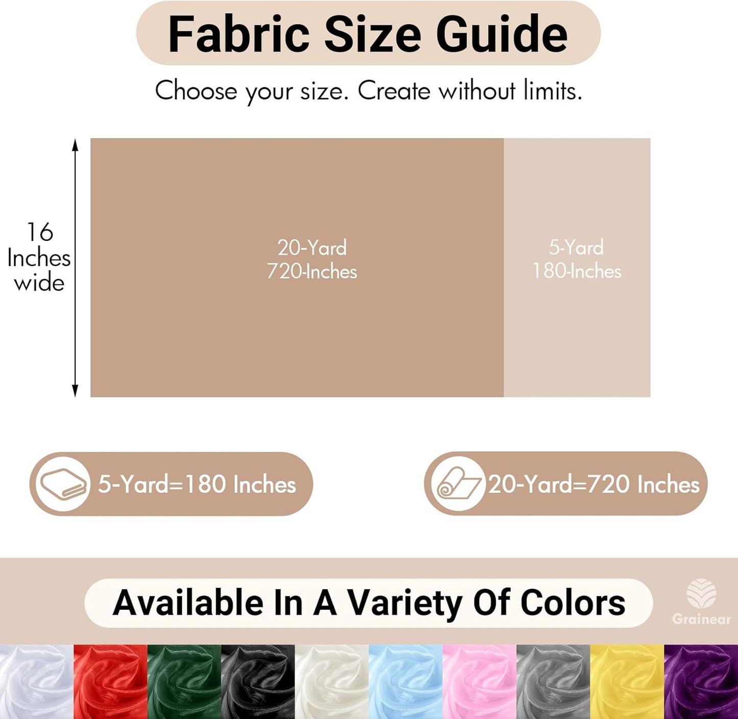 Hunter Green Crystal Organza Fabric – 16" x 5 Yards Lightweight Sheer Tulle for Bows, Tutus, Table Runners, Gift Wrapping, Crafts & DIY Sewing (Folded Package)