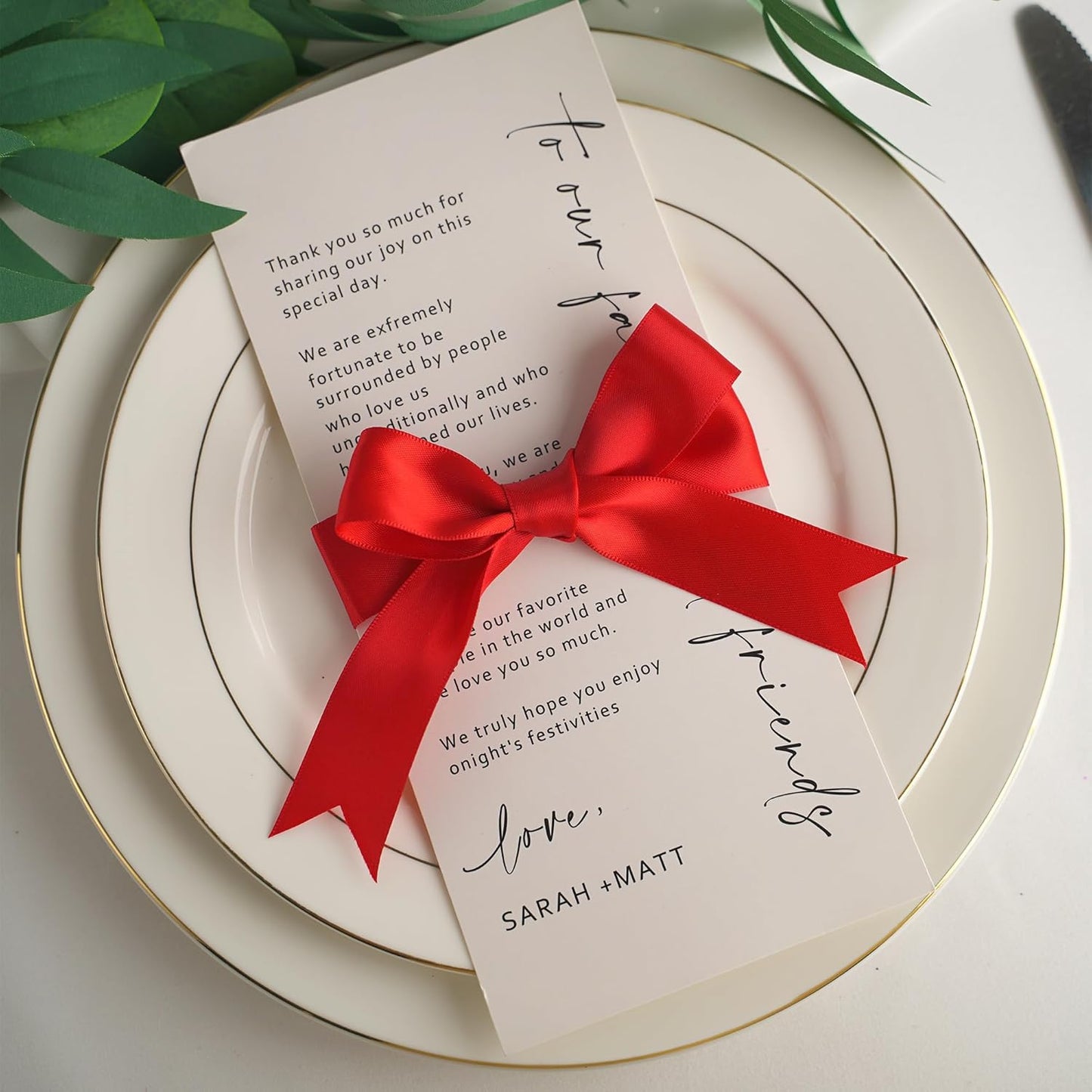 HUIHUANG Red Satin Ribbon - 1 inch x 50 Yards Double-Faced Polyester Silk for Gift Wrapping, Wedding Invitations, Hair Bows, Christmas Decor, Floral Arrangement