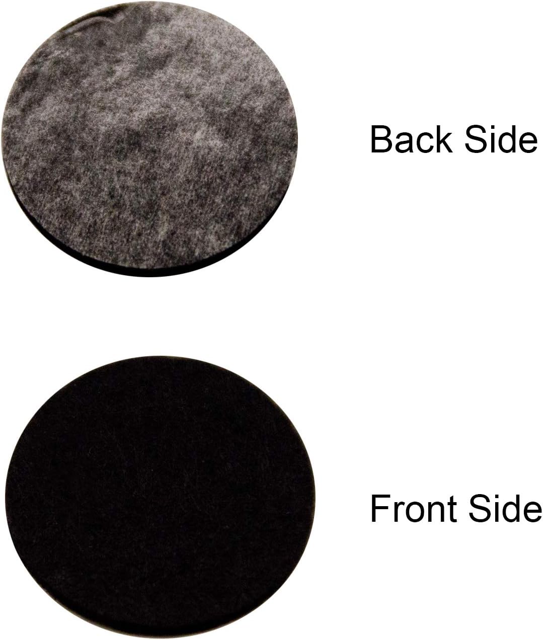 Iceyyyy 100+ Pieces Black Adhesive Felt Circles, Black Self-Adhesive Felt Sticker for Halloween DIY Projects, Professional Craft Finishing (1.5 Inch)