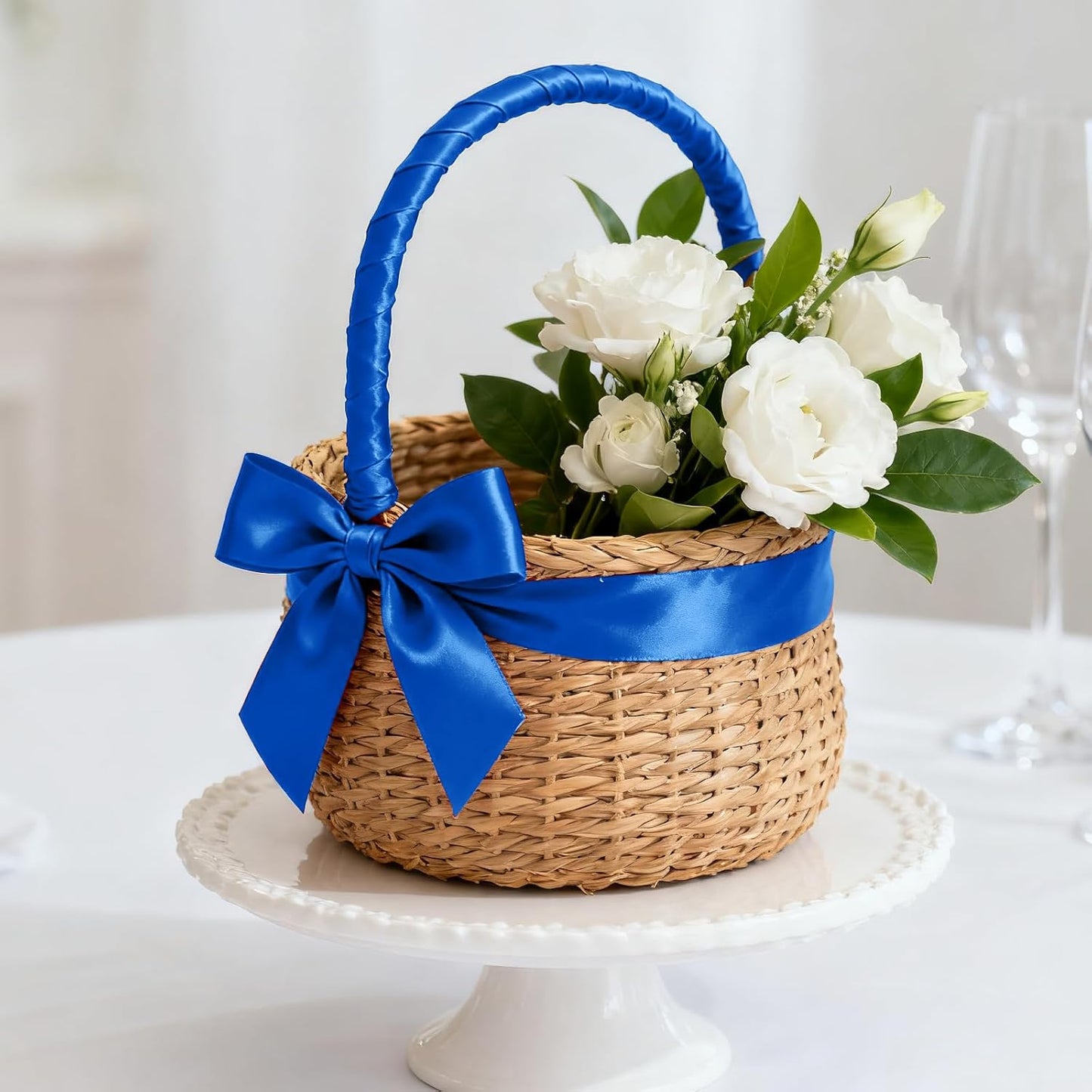 1-1/2 Inch 100 Yards Satin Ribbon Royal Blue, Solid Color Fabric Ribbon for Gift Wrapping, Wedding, Polyester Gift Ribbon for Birthday Party Decoration, Craft, Hair, Floral, Sewing