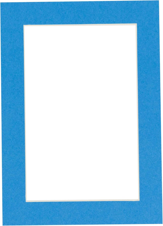11x14 Mat for 8.5x11 Photo - Precut Bay Blue Picture Matboard for Frames Measuring 11 x 14 Inches - Bevel Cut Matte to Display Art Measuring 8.5 x 11 Inches - Acid Free ONE MAT