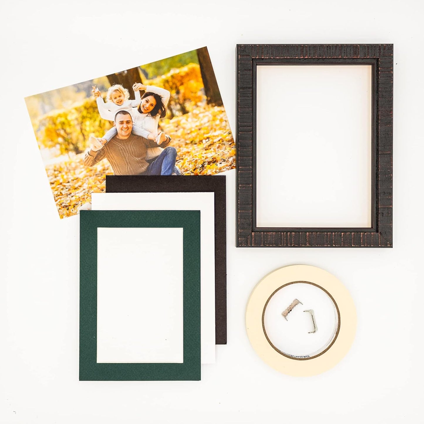 11x14 Mat Bevel Cut for 8.5x11 Photos - Acid Free Forest Green Precut Matboard - For Pictures, Photos, Framing - 4-ply Thickness