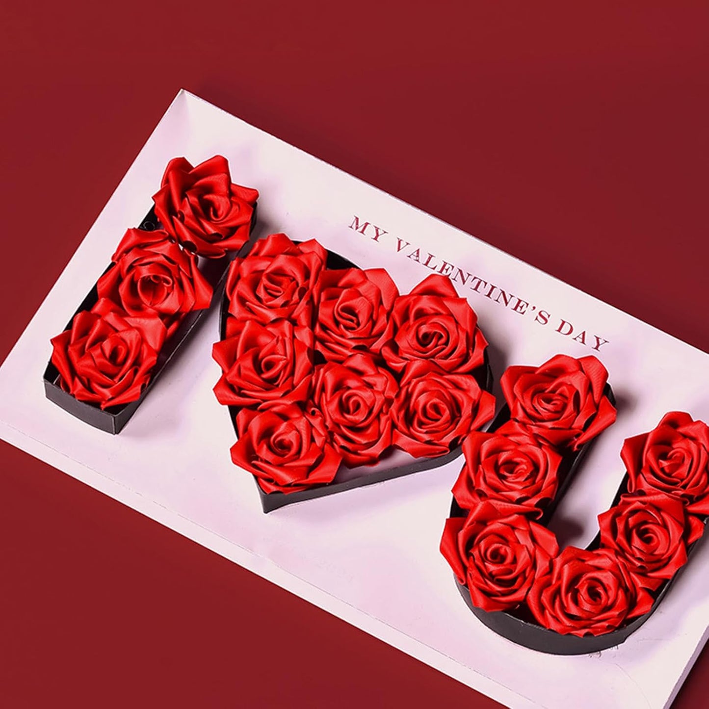 1-1/2" x 100 Yards Red Polyester Satin Ribbon Single Faced Fabric Ribbons for Eternal Roses, Flower Bouquets, Gift Wrapping, Crafts, Bridal Shower, Wedding Decor