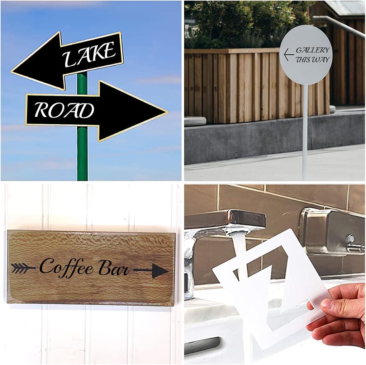 1.5 Inch Alphabet Letter Stencils for Painting - 70 Pack Letter and Number Stencil Templates with Signs for Painting on Wood, Reusable Cursive Letters Stencils for Chalkboard Wood Signs & Wall Art