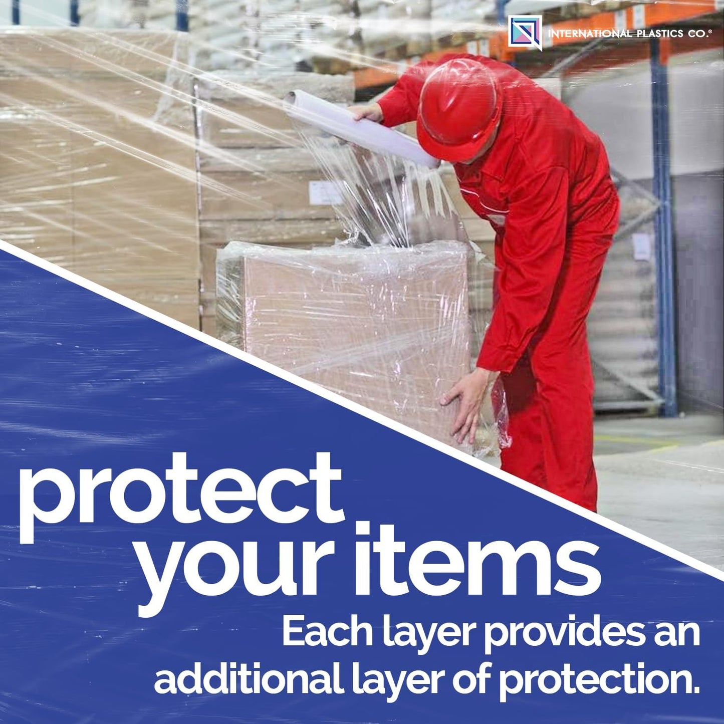 International Plastics Co. Black 18" Stretch Film/Wrap 1500 feet 7 Layers 80 Gauge Industrial Strength 800% Stretch 20 Microns Durable Adhering Packing Moving Heavy Duty Shrink Film (1 Pack, Black)