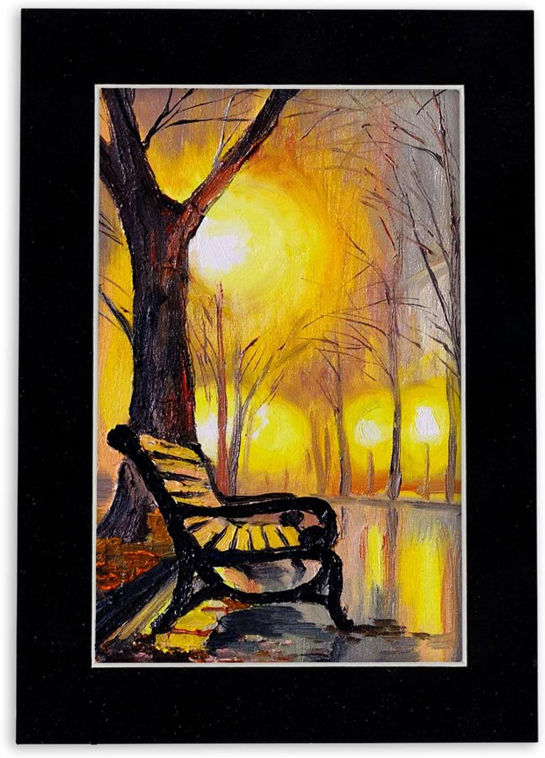 11x14 Mat Bevel Cut for 8.5x11 Photos - Acid Free Black Suede Precut Matboard With Backing Board and Crystal Clear, Self Seal Mat Bag - For Pictures, Framing - 4-ply Thickness