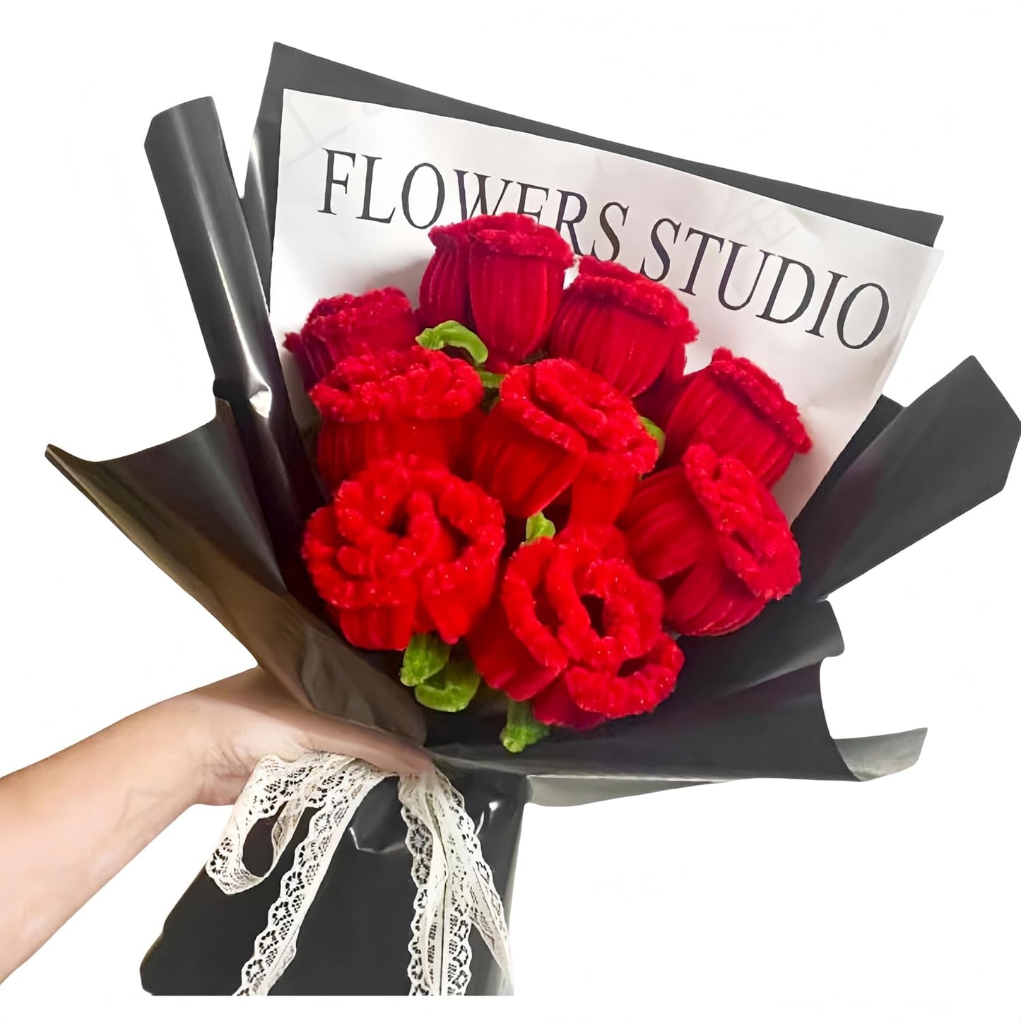 100 Pieces Pipe Cleaners Chenille Stem, Red Pipe Cleaners Set for Pipe Cleaners Christmas DIY Arts Crafts Decorations, Chenille Stems Pipe Cleaners (Red)