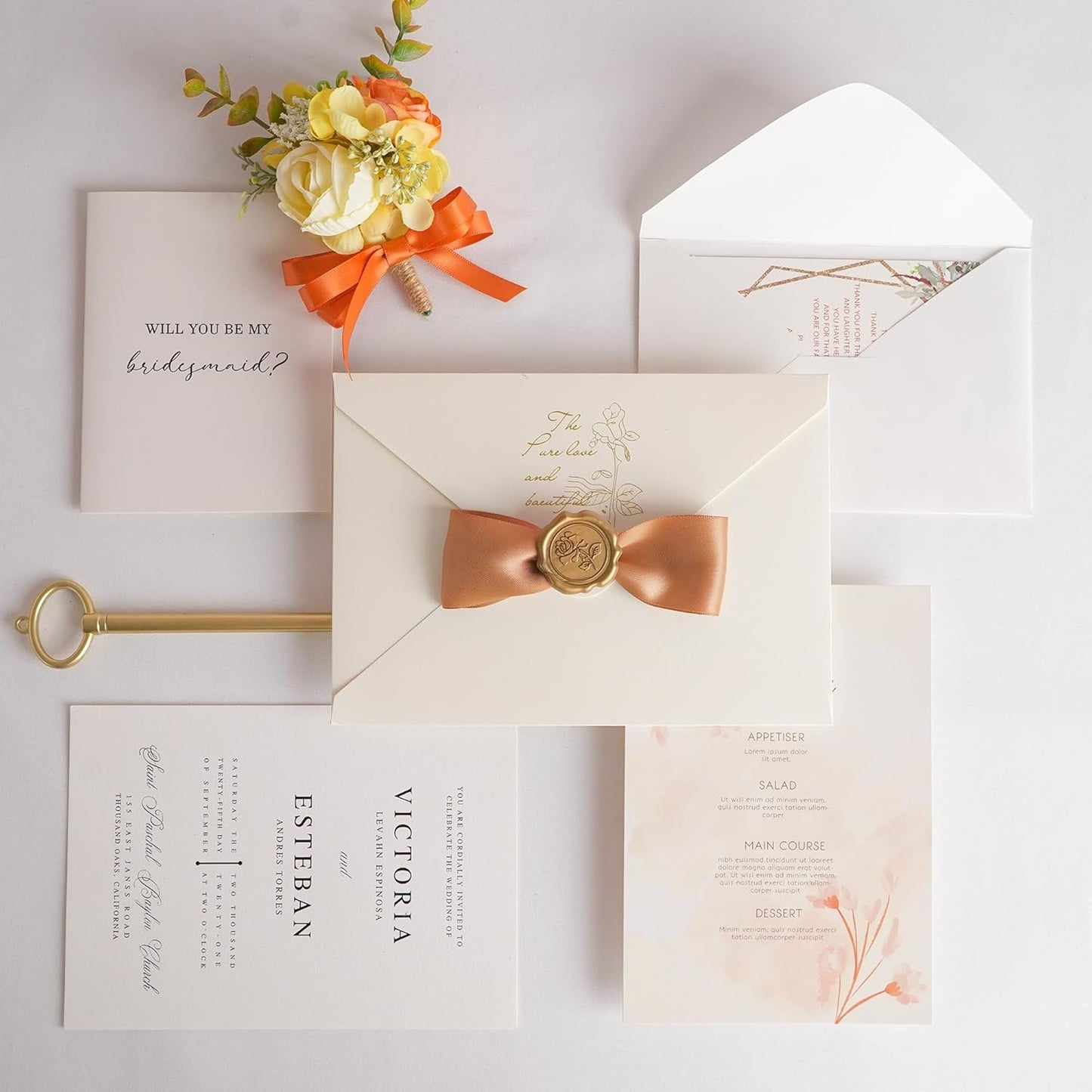 HUIHUANG Terracotta Satin Ribbon 1 Double-Faced Satin Ribbon 50 Yards Terracotta Silk Wedding Ribbon for Gift Wrapping, Flower Bouquet, Invitations, Holiday Decor, Hairs, Bows Making