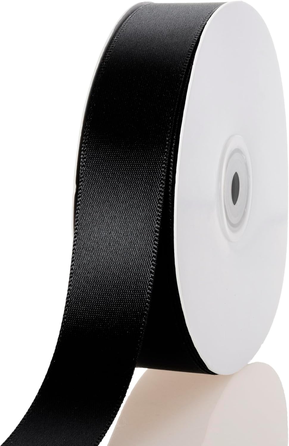 1 Inch Black Ribbon, 50 Yards Craft Polyester Satin Ribbon Perfect for Gift Wrapping, Handmade Roses, Wedding Party Decorations and DIY Crafts