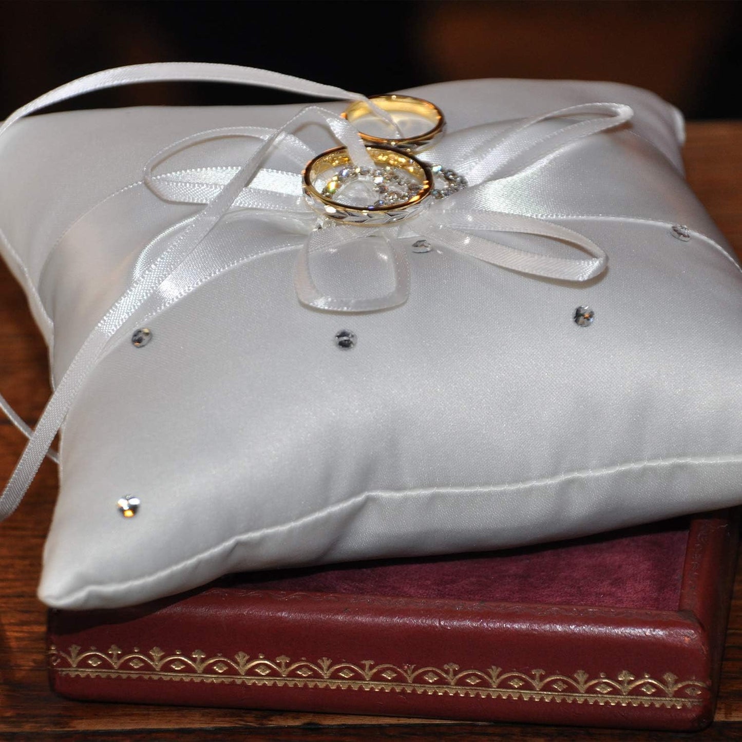 Humphrey's Craft 1/4 Inch White Double Faced Satin Ribbon - 50 Yards Variety of Color for Crafts Gift Wrapping DIY Bows Bouquet Decoration Sewing Christmas Tree Wedding and Invitation Card.