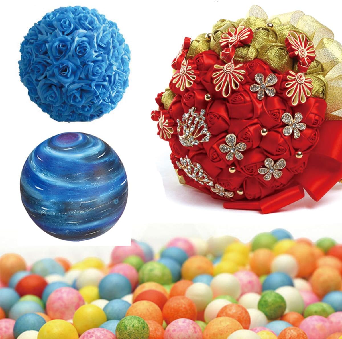 100PCS 1 Inch White Foam Balls Polystyrene Craft Balls Foam Balls for Art, Craft, Household, School Projects and Christmas Easter Party Decorations