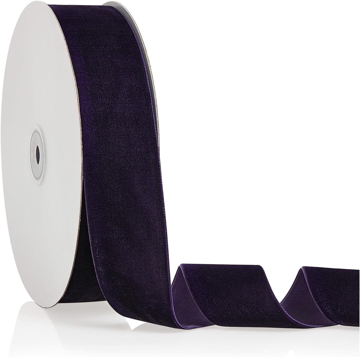 1.5" X 20 Yards Purple Velvet Ribbon for Christmas Tree Wreath Decoration Handmade Crafts Ornaments Gift Wrapping & Bow Making