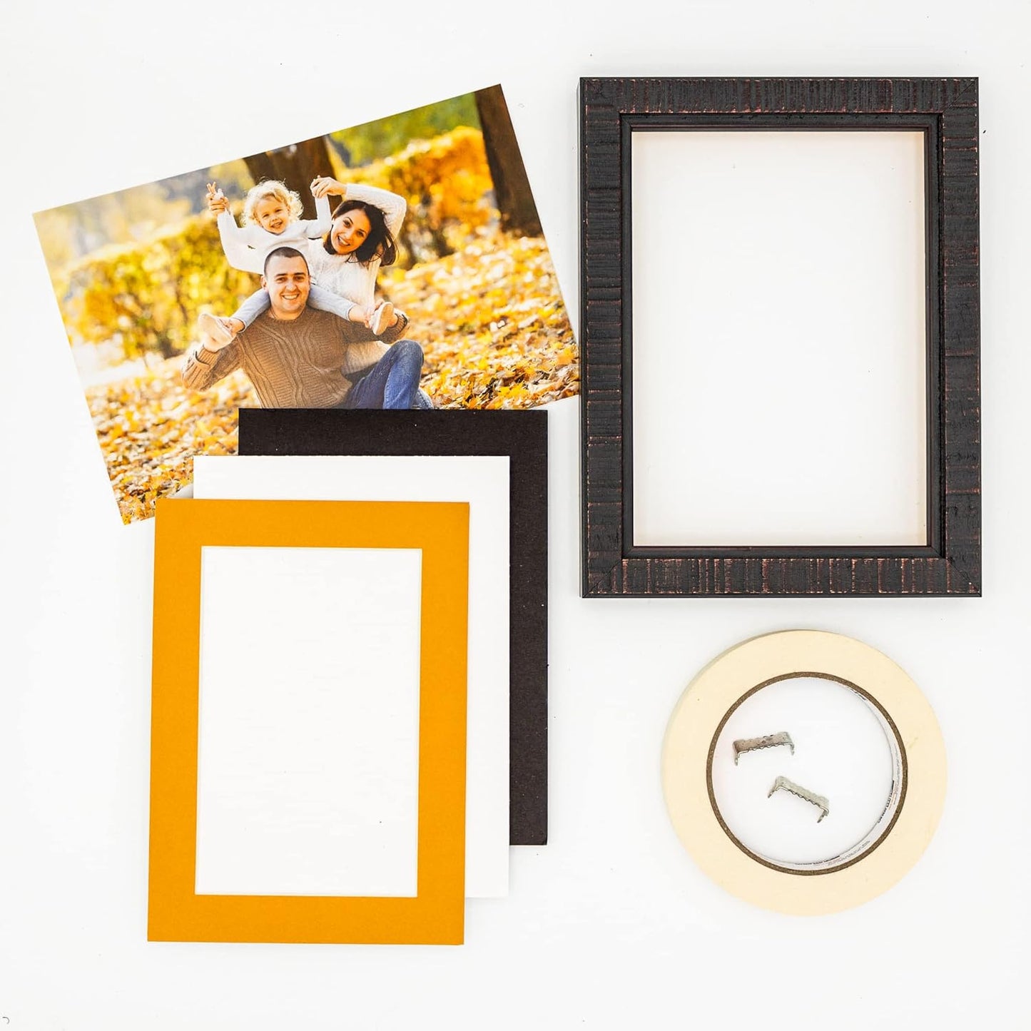 11x14 Mat Bevel Cut for 8.5x11 Photos - Acid Free Golden Orange Precut Matboard - For Pictures, Photos, Framing - 4-ply Thickness