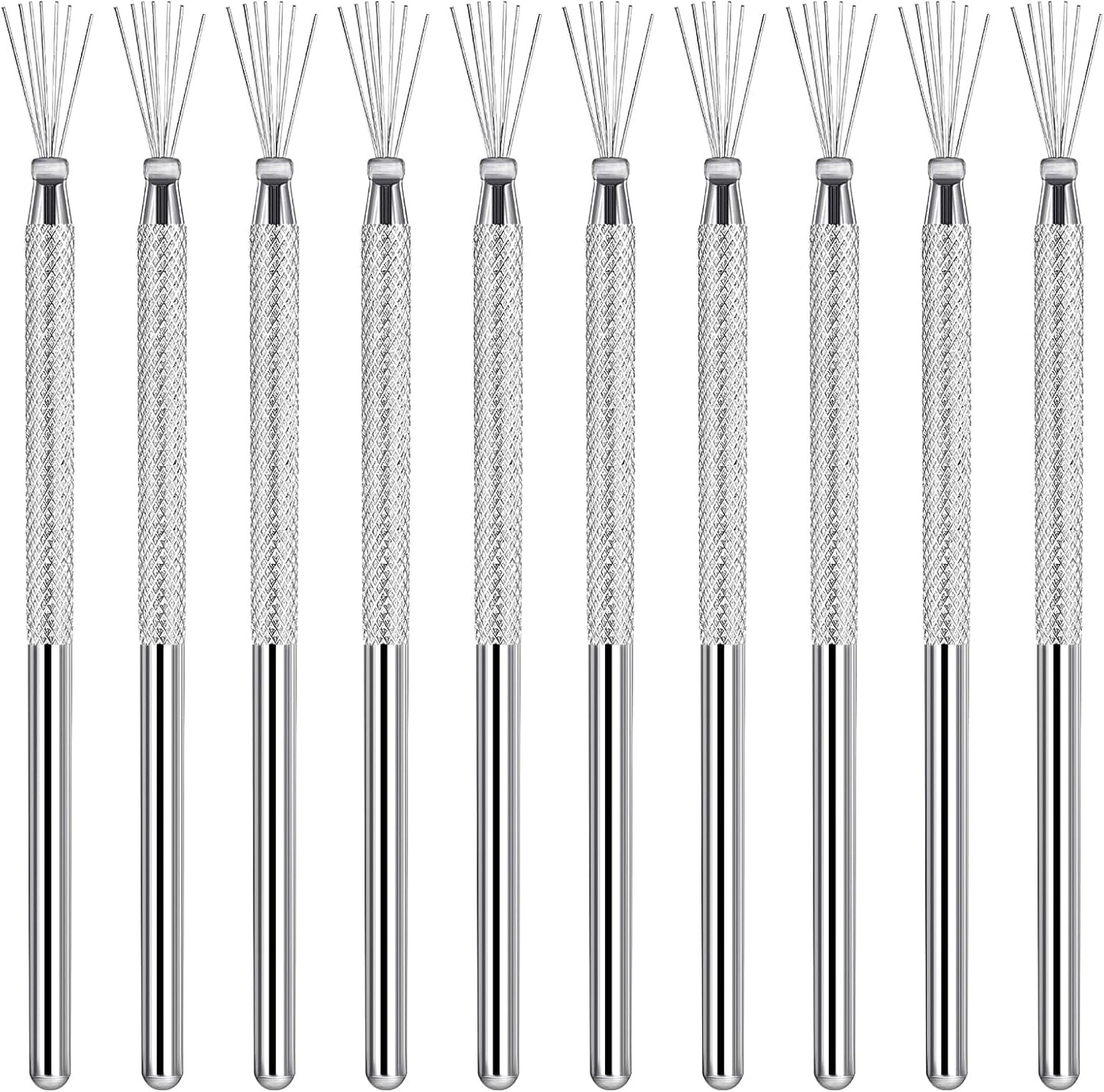 10 Pcs Needle Tools for Clay, Clay Modeling Tools, Seven Needles Wire Texture Tool, Sculpting Ceramics Pottery Carving Tool for Ceramic Polymer Pottery Sculpting, Texturing, Modeling
