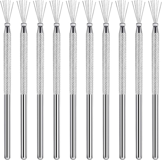 10 Pcs Needle Tools for Clay, Clay Modeling Tools, Seven Needles Wire Texture Tool, Sculpting Ceramics Pottery Carving Tool for Ceramic Polymer Pottery Sculpting, Texturing, Modeling
