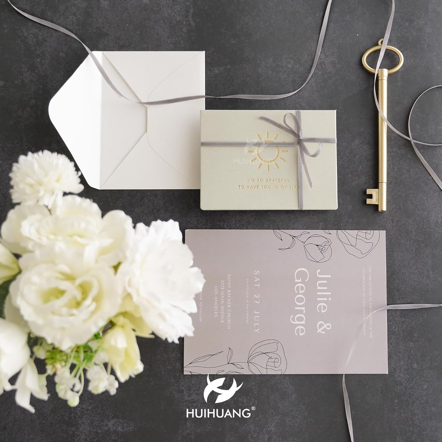 HUIHUANG Thin Silver Satin Ribbon 1/8 inch x 100 Yards Roll Small Thin Crafts Ribbon Double-Faced for Hanging, Sewing, Christmas, Wedding, Gift Wrapping, DIY Bows