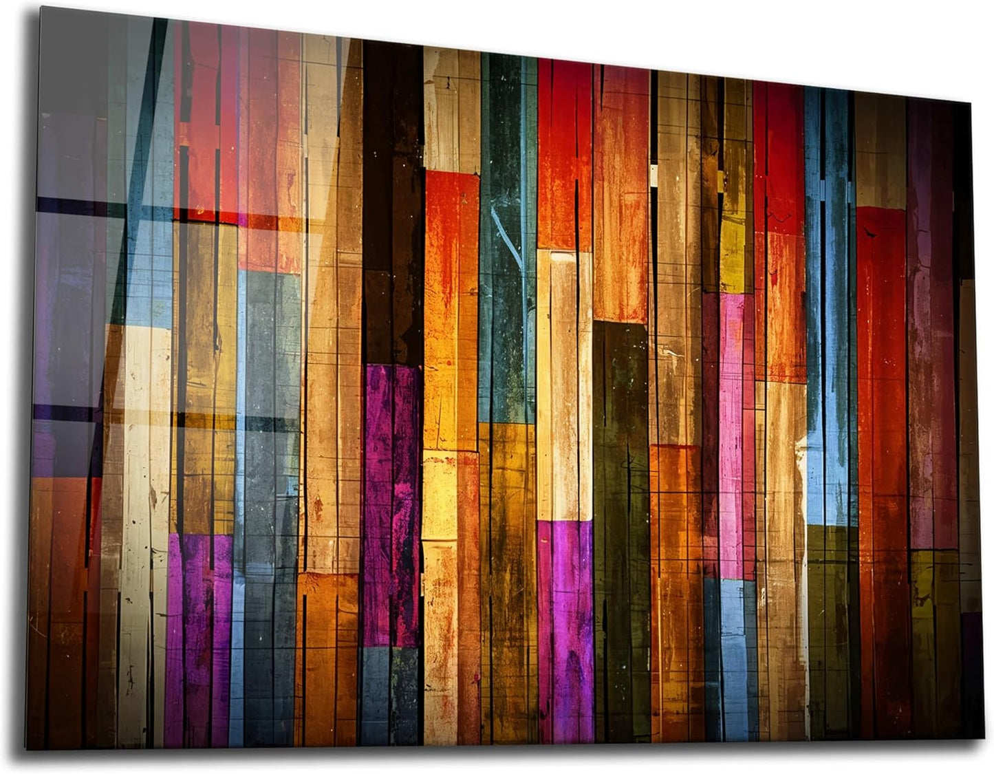 SpiritualHands Painted Wood Glass Printing Wall Art, Glass Wall Art, Home Decoration, Interior Design Ideas, Wall Hangings, Tempered Glass Wall Art