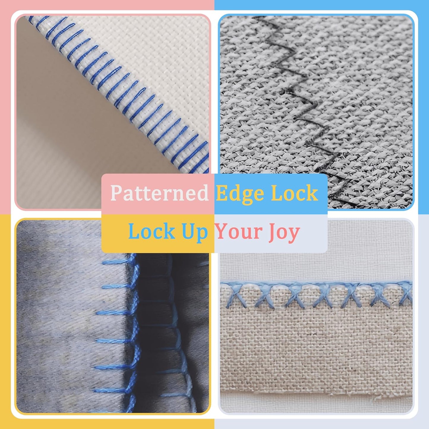 1 PCS 4mm Edge Lock Seam Guide, Mini Sewing Finger Ruler for Hand Sewing, DIY Sewing Kit Tool, Sewing Needle Gauge Measuring Guide, Blue