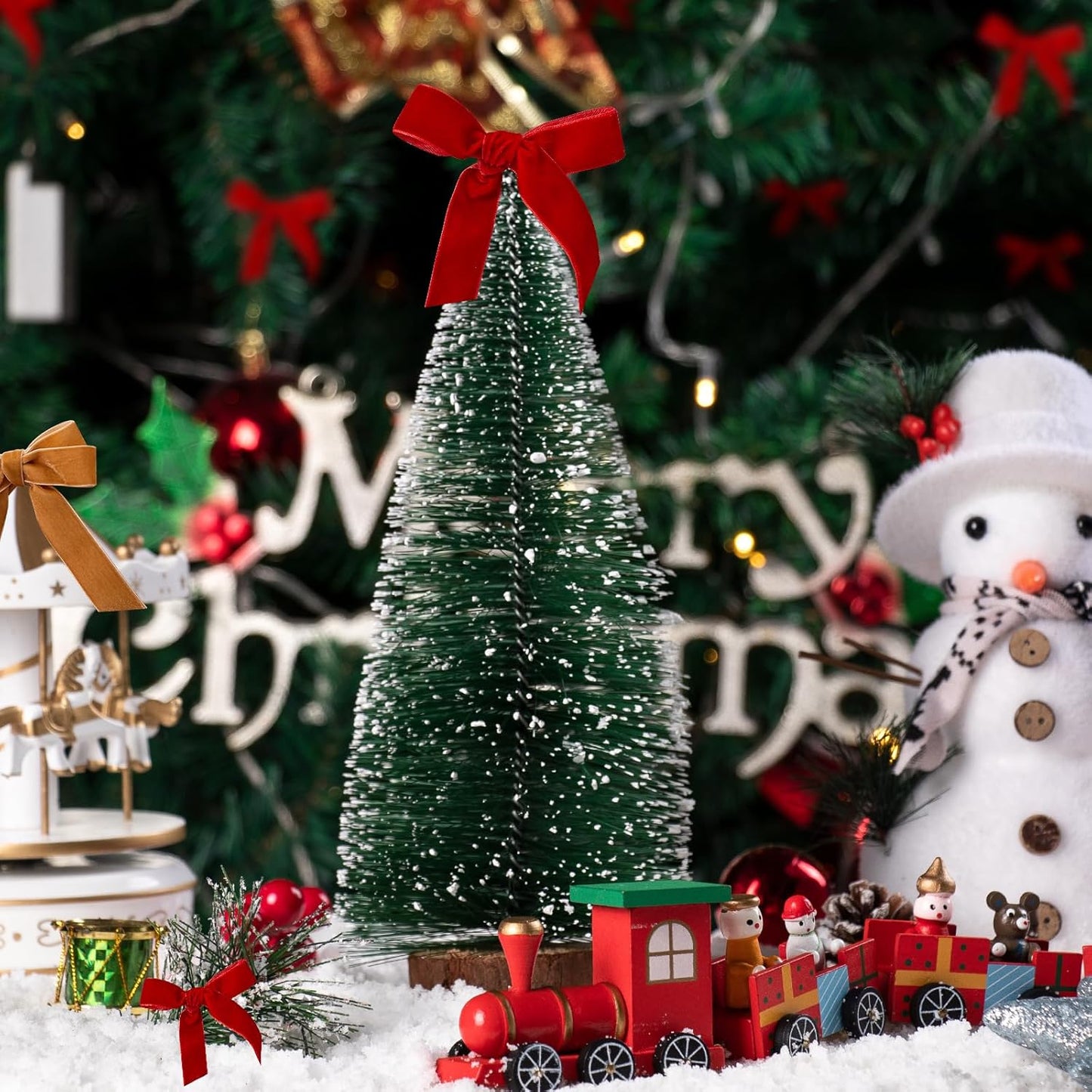 1/4" X 20 Yards White Velvet Ribbon for Christmas Tree Wreath Decoration Handmade Crafts Ornaments Gift Wrapping & Bow Making