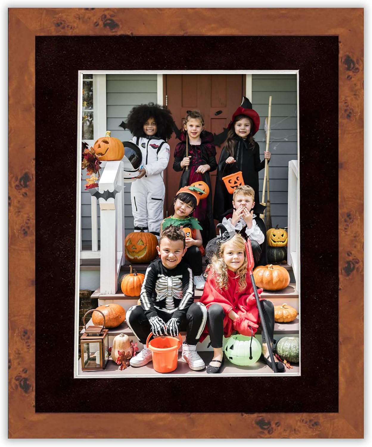 11x14 Mat Bevel Cut for 8.5x11 Photos - Acid Free Black Suede Precut Matboard With Backing Board and Crystal Clear, Self Seal Mat Bag - For Pictures, Framing - 4-ply Thickness