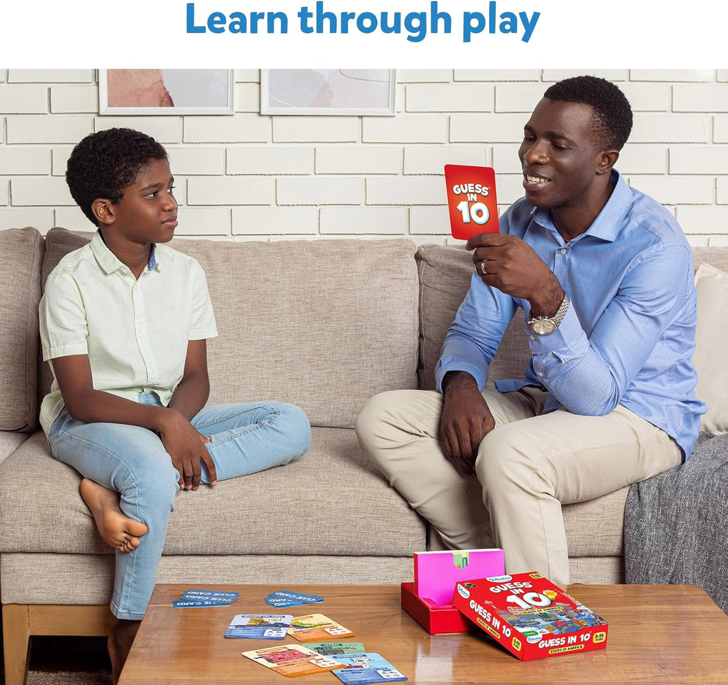 Skillmatics Guess in 10 States of America, Educational Travel Toys, Christmas Stocking Stuffers for Boys, Girls, and Kids Who Love Card Games, Geography and History, Gifts for Ages 8, 9, 10 and Up