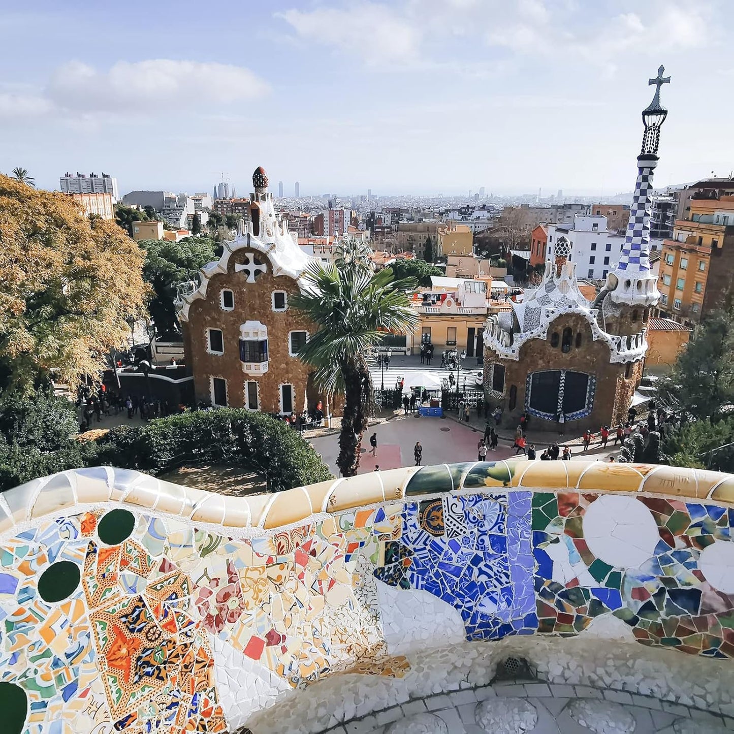 100 Pieces Ceramic Mosaic Tiles 3/5" Square Shapes Mosaic Ceramic Pieces Stained Ceramic Tiles Supplies for Crafts Beginner Mosaic Project Stepping Stones Mosaic Birdhouse Decor - Light Blue