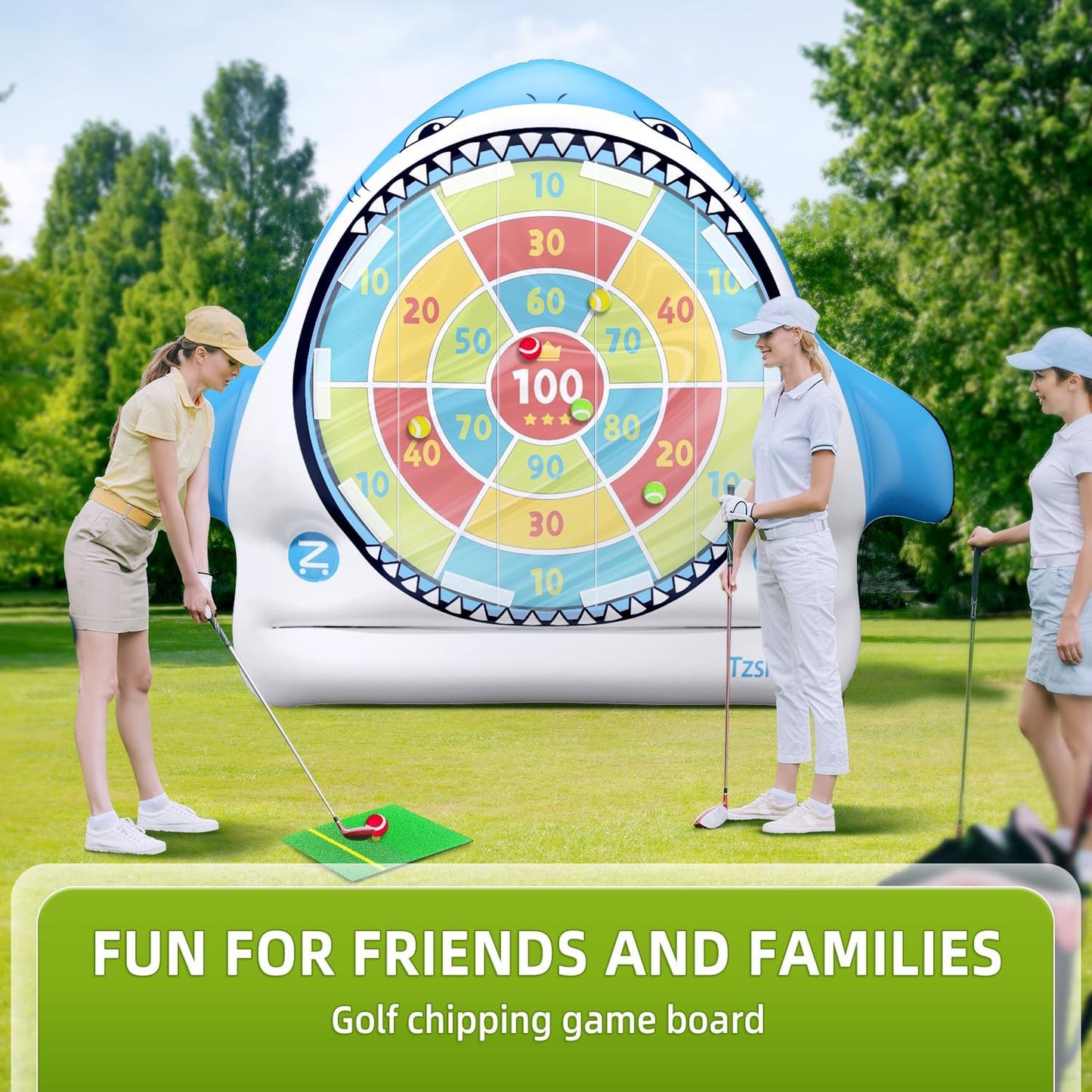 Inflatable Golf Game Set, Outdoor & Beach Golf, Party Darts and Indoor Darts for Backyard, Camping & Outdoor Parties – Ultimate Sports & Recreation Gear for Family