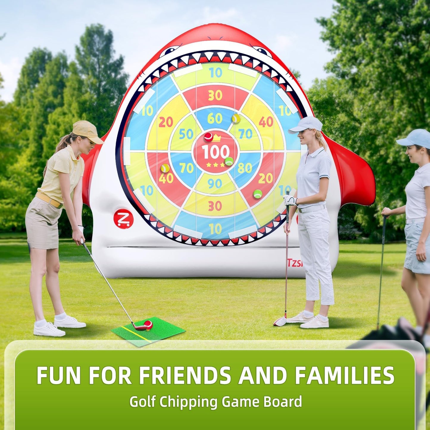 Inflatable Golf Game Set, Outdoor & Beach Golf, Party Darts and Indoor Darts for Backyard, Camping & Outdoor Parties – Ultimate Sports & Recreation Gear for Family