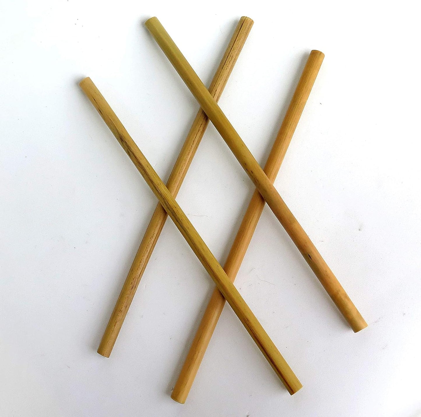IA Crafts Bamboo Sticks, 60 Natural Bamboo Craft Sticks, 7.87' Long x 0.28'-0.32' Diameter, Perfect for DIY Crafts, Sign Making, and Photo Props