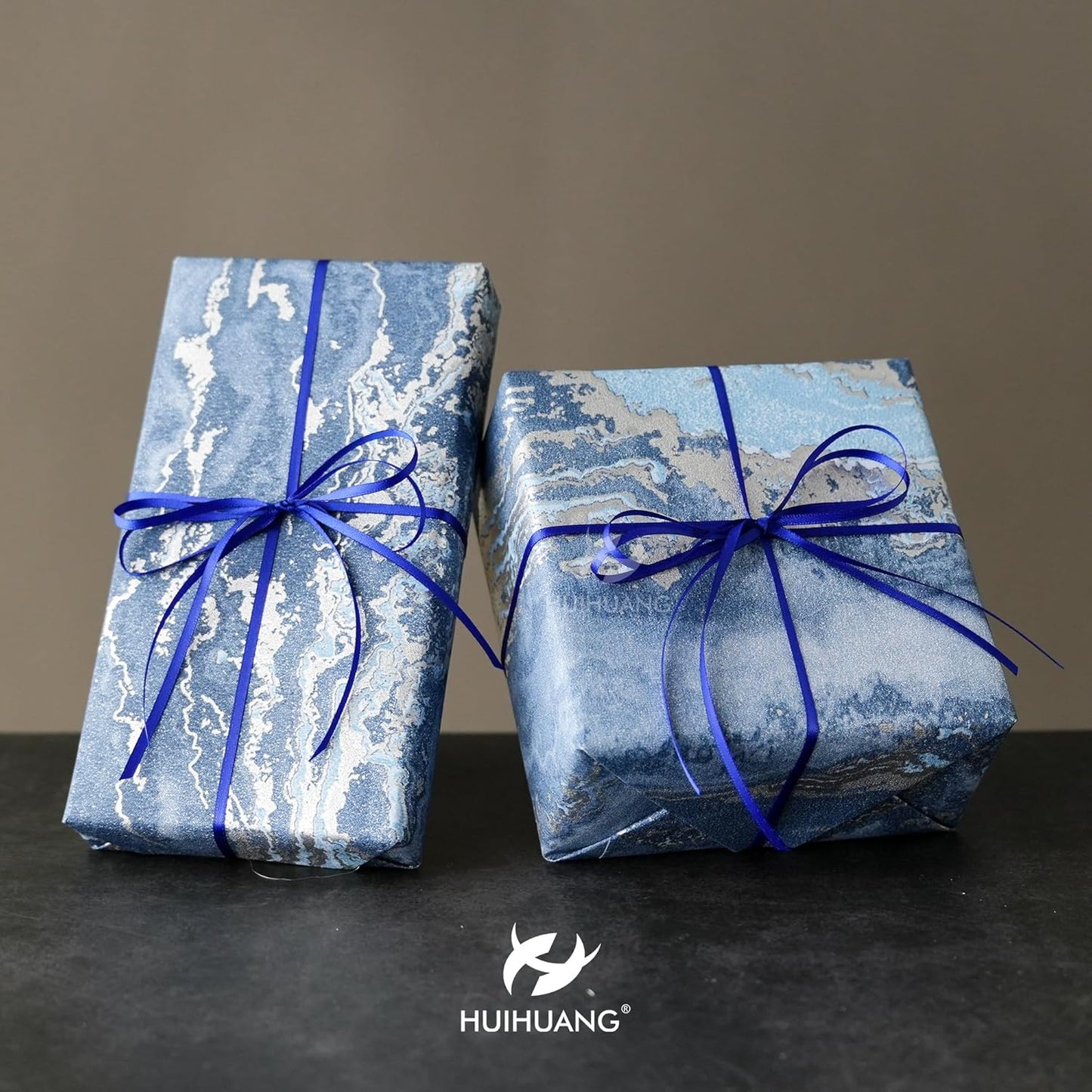 HUIHUANG Solid Color Satin Ribbon 1/8 inch x 100 Yards Roll Ribbon Cobalt Blue Thin Ribbon for Crafts Gift Wrapping Bows Gift Tag