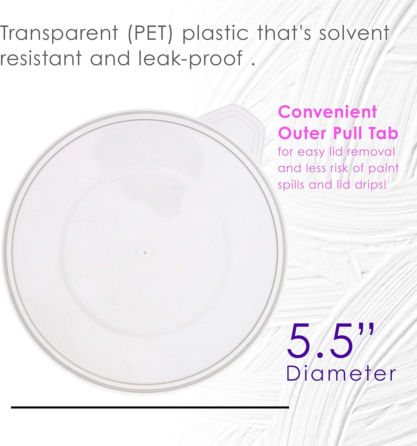 Pouring Masters 12-Pack Mixing Cup Lids for 40 Oz (1200ml) Graduated Plastic Measuring Cup Lids - Storage Seal Top for Pouring Masters Automotive Paint Mixing Cups, Epoxy Resin, Art Supplies