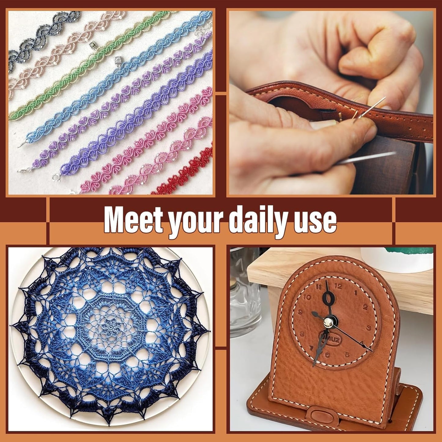 0.8 mm Leather Sewing Thread, 16 Colors 32 Yards Waxed Thread, Round Waxed Thread,Wax String for Bracelet Making, Sewing Stitching, Bookbinding, Braiding, Beading