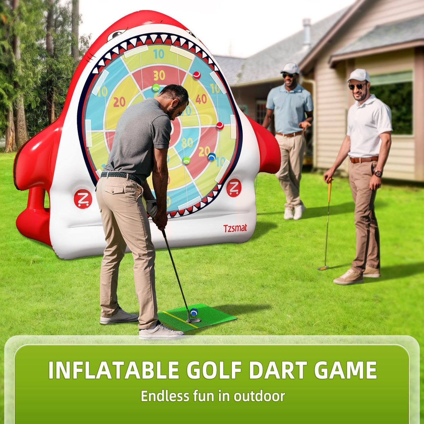 Inflatable Golf Game Set, Outdoor & Beach Golf, Party Darts and Indoor Darts for Backyard, Camping & Outdoor Parties – Ultimate Sports & Recreation Gear for Family