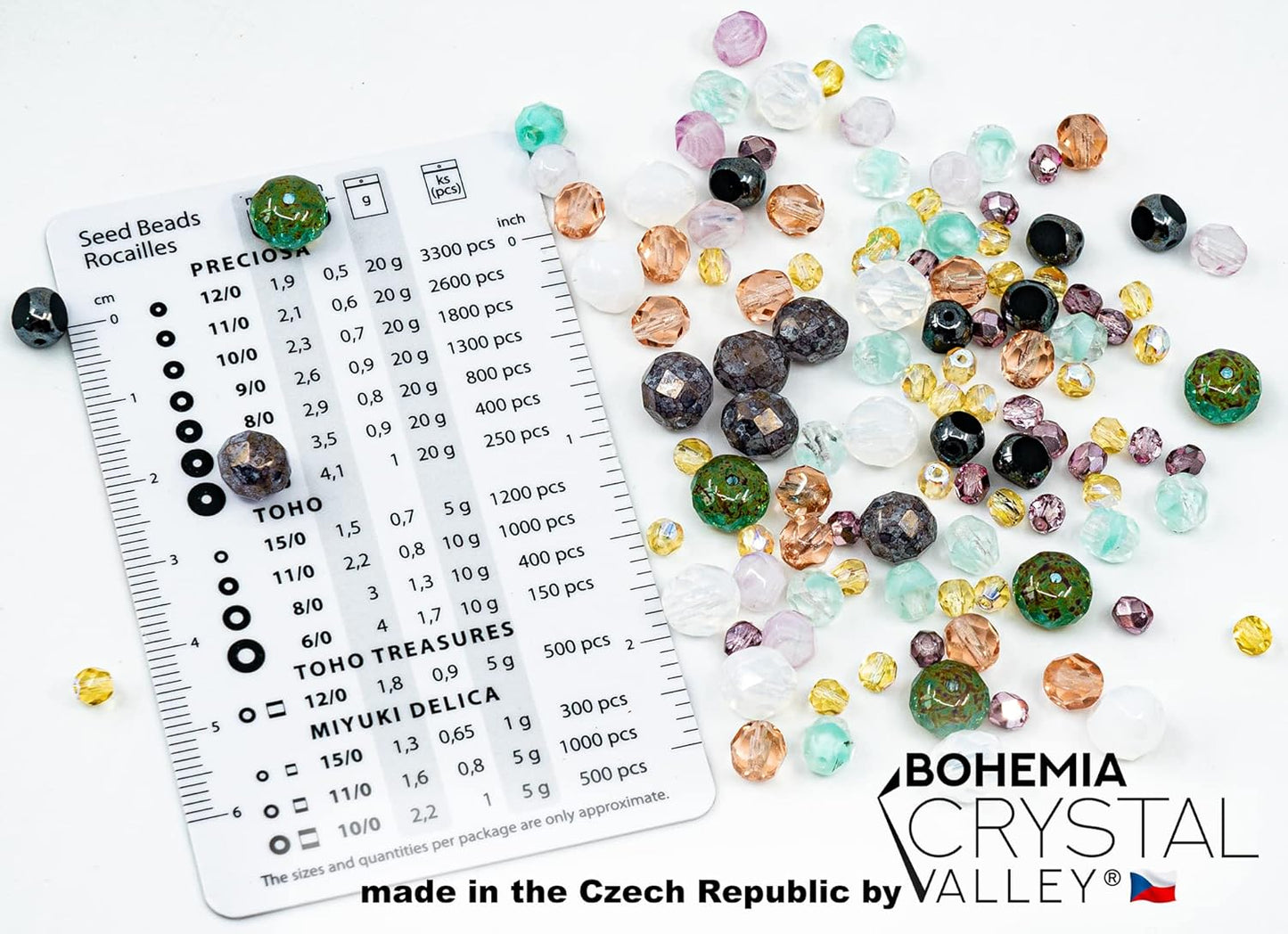 0.9 oz (25g) Gentle Mix of Faceted Fire Polished Czech Glass Beads (Round, Rondelle etc) 4-10mm, Light Pink Teal Yellow Opal