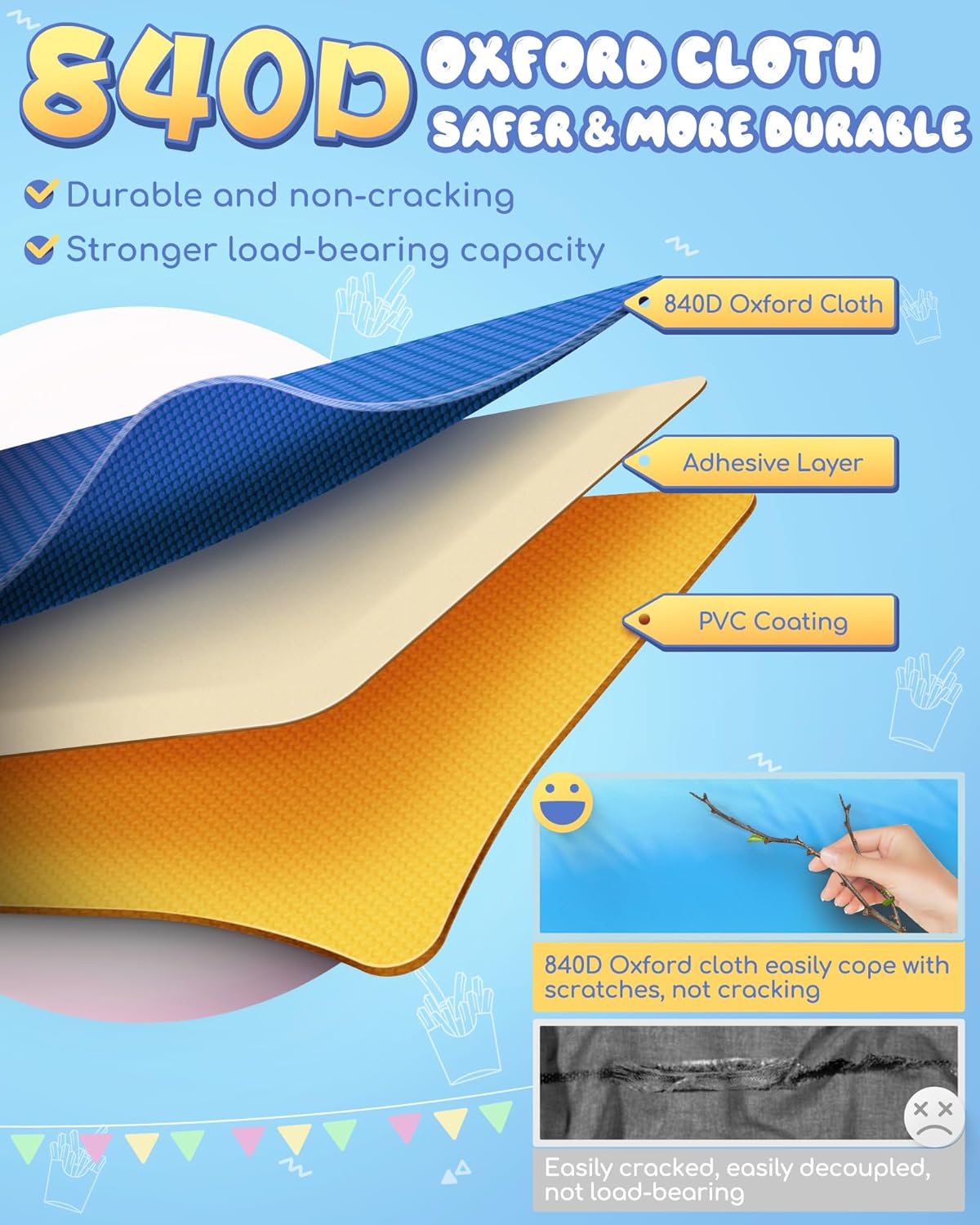 Inflatable Bounce House with Water Slide for Kids 3-12 | 12ft x 10ft Bouncy House for Toddler Backyard - Indoor & Yard Use - Includes Blower & Repair Kit