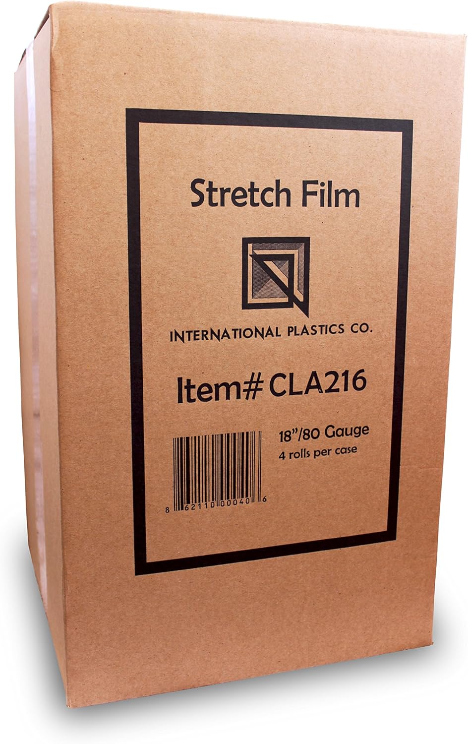 International Plastics Co. 18" Stretch Film/Wrap 1500 feet 7 Layers 80 Gauge Industrial Strength up to 800% Stretch 20 Microns Clear Durable Adhering Packing Moving Heavy Duty Shrink Film Box of 4