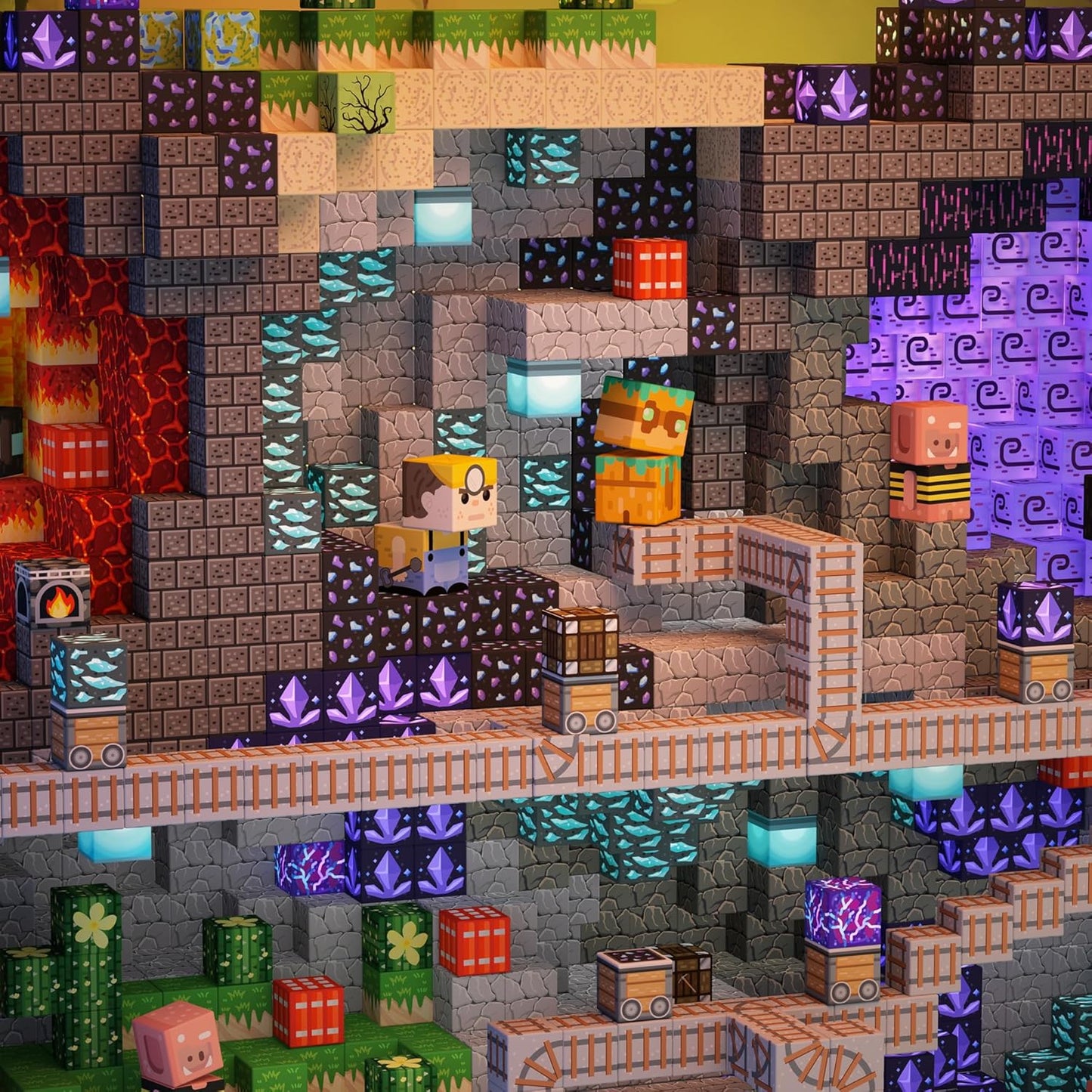 idoot 150PCS Magnetic Blocks Building Toys for Kids Ages 3+, STEM Sensory Toys Grotto Building Set, for Toddler Boys & Girls (0.8inch)